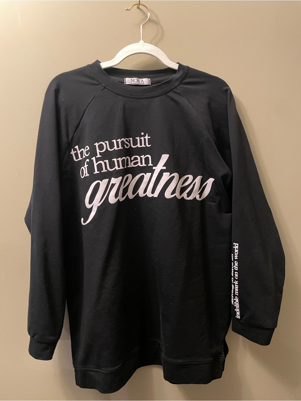 Black sweatshirt with print